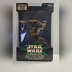 STAR WARS POTF EPISODE 1 SNEAK PREVIEW STAP AND BATTLE DROID FIGURE Vintage